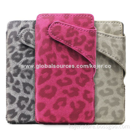 Universal PU Leather Mobile Phone Pouches, Different Sizes Available